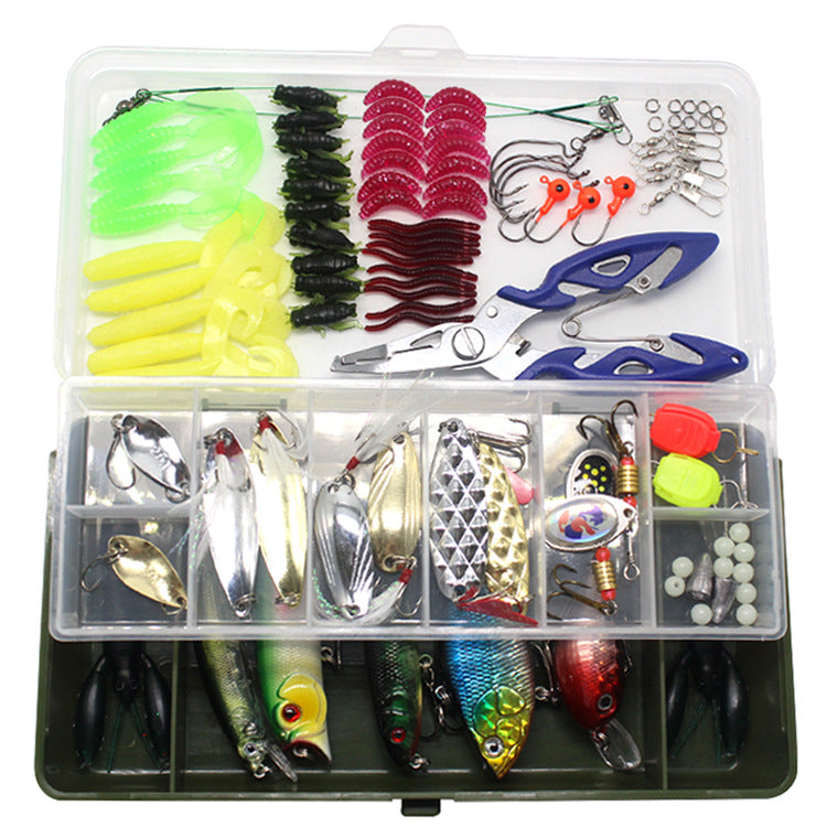 101 Pcs Fishing Lures Kit for Freshwater & Saltwater – Spoon Spinners, Minnows & Fishing Tackle Set for Trout & Bass
