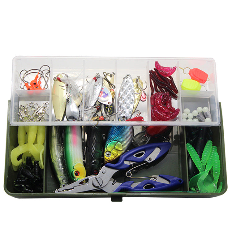 101 Pcs Fishing Lures Kit for Freshwater & Saltwater – Spoon Spinners, Minnows & Fishing Tackle Set for Trout & Bass